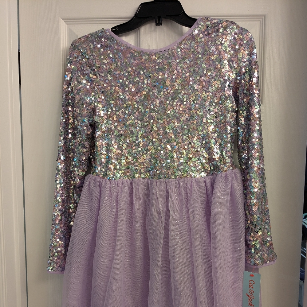 NWT Cat & Jack Girl's Size XL Sequin Dress